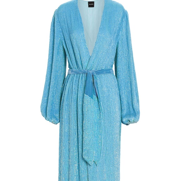 * SOLD * Retrofete blue sequin dress - Picture 2 of 8